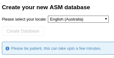 ACM Initialise database