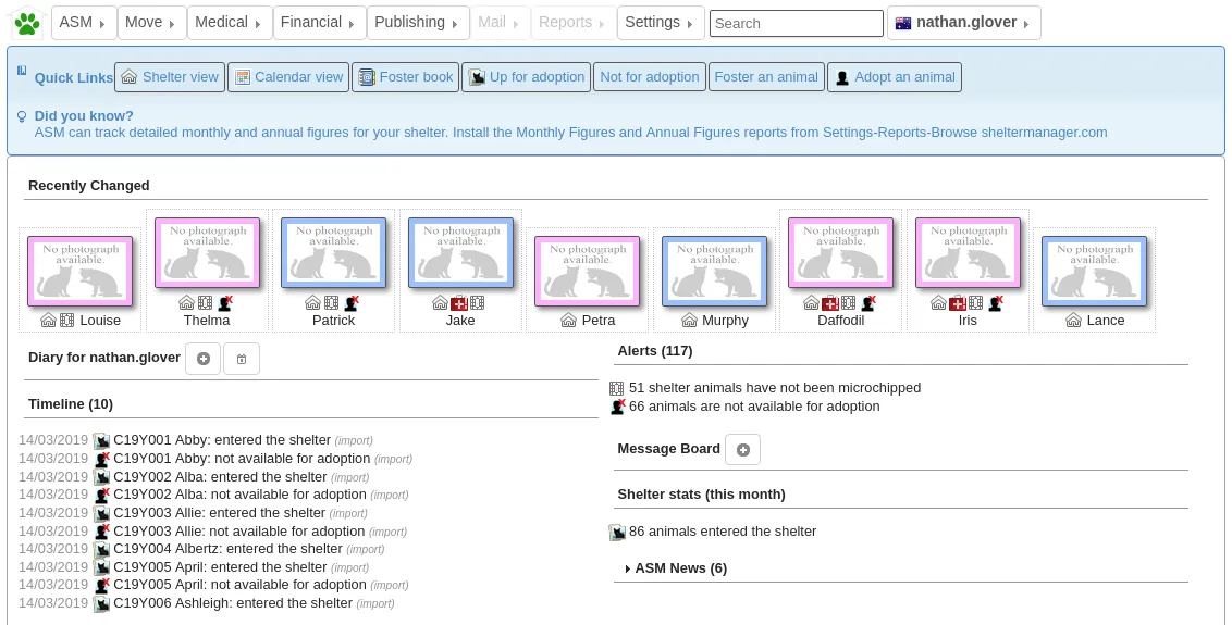 ACM Dashboard