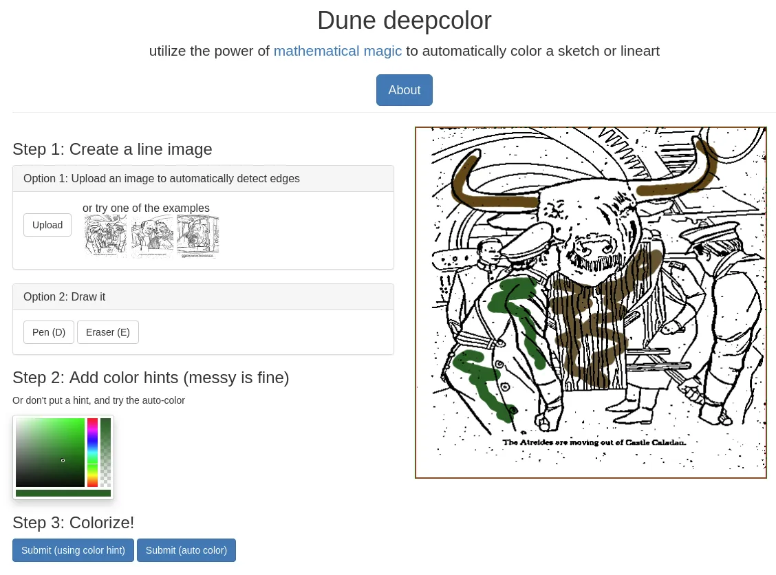 Dune coloring website example