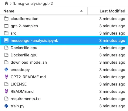 SageMaker file browser