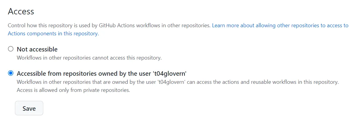 Share action workflow in the organization