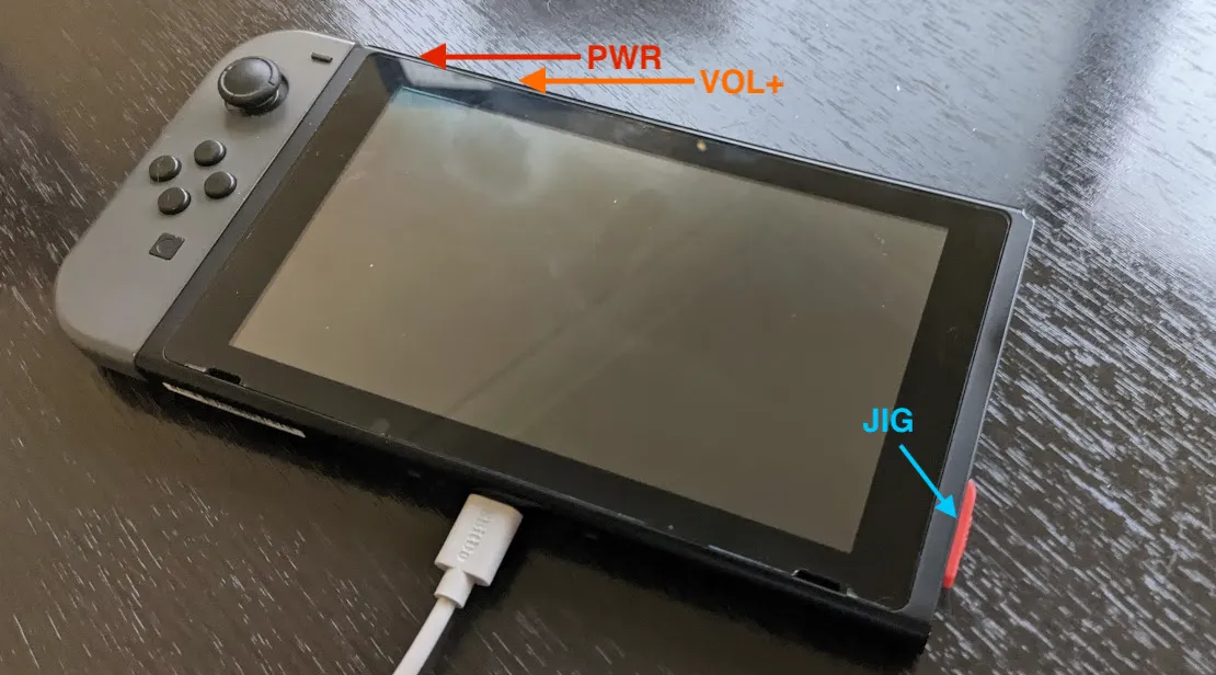 Switch booting to RCM
