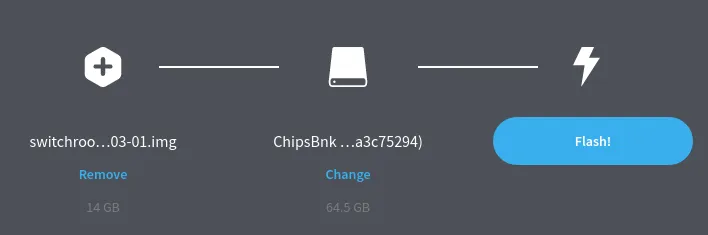 Flash SD card with Etcher