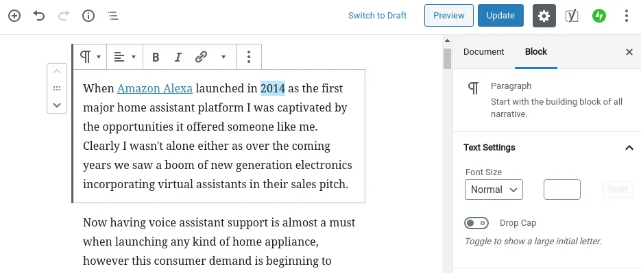 WordPress blog designer