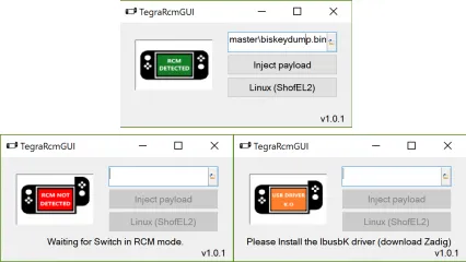 TegraRcmGUI inject