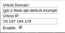 Virtual host domain extension