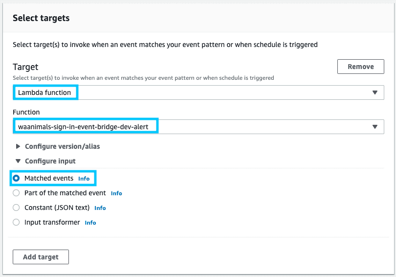 EventBridge Setup 3