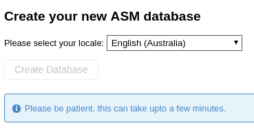 ACM Initialise database