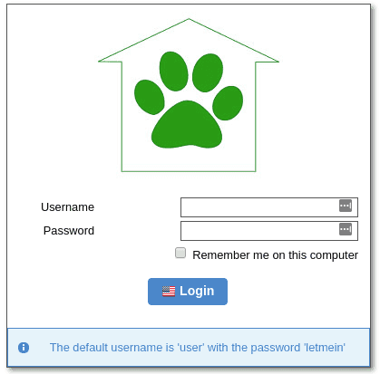 ACM login screen