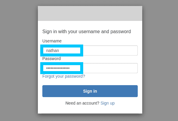 Cognito Login using new user