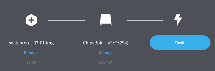 Flash SD card with Etcher