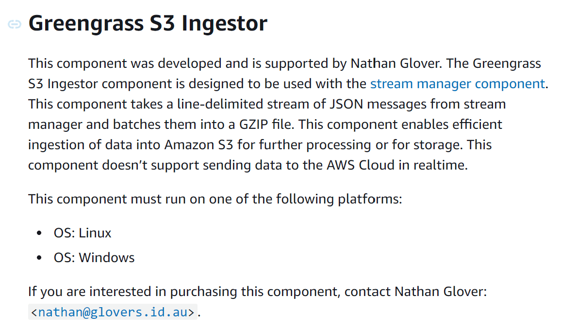 Publisher-supported S3 Ingestor component