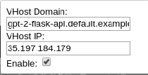 Virtual host domain extension