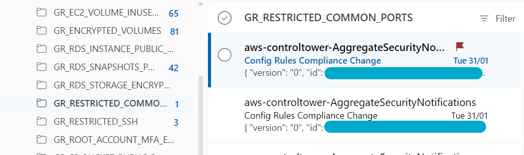 Flagged and moved to a folder