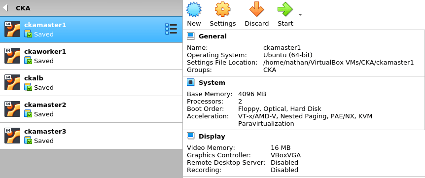 CKA Labs on VirtualBox using Vagrant