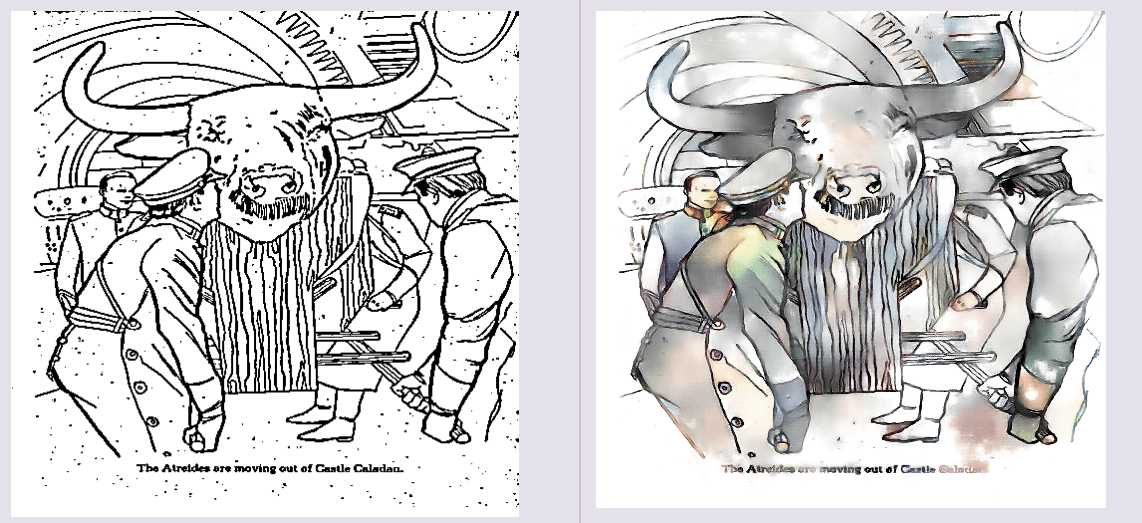 Unassisted colorisation