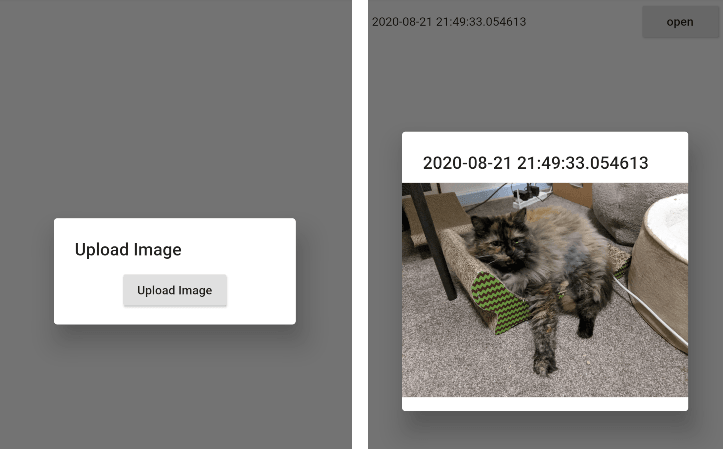 Amplify submit an image and display it in the flutter app