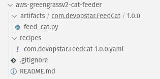 AWS IoT Greengrass V2 component layout in repository